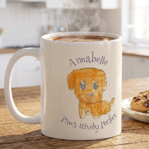 Cachorrinho Dourado Perfeitamente Fofo Arte de Cri