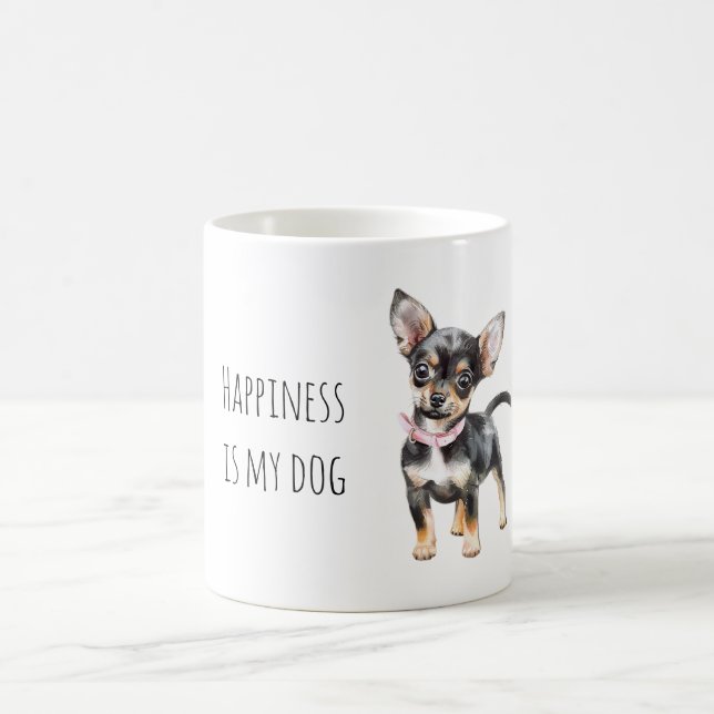 Caneca De Café Cachorrinho Preto Fofo (Centro)