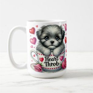 CANECA DE CAFÉ CACHORRO ADORÁVEL NO NAMORADOS TEACUP
