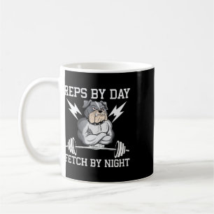Caneca De Café Cachorro Amante de Fisiculturismo Roupas de Academ