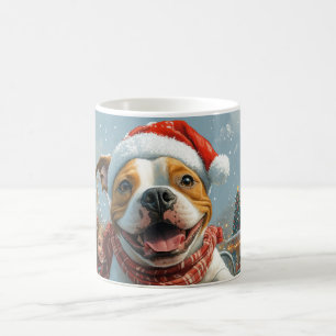Caneca De Café Cachorro American Staffordshire Natal