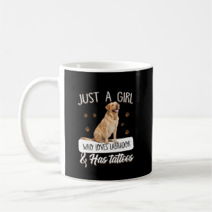 Caneca De Café Cachorro   Apenas Uma Menina Que Ama Tatuagens Lab
