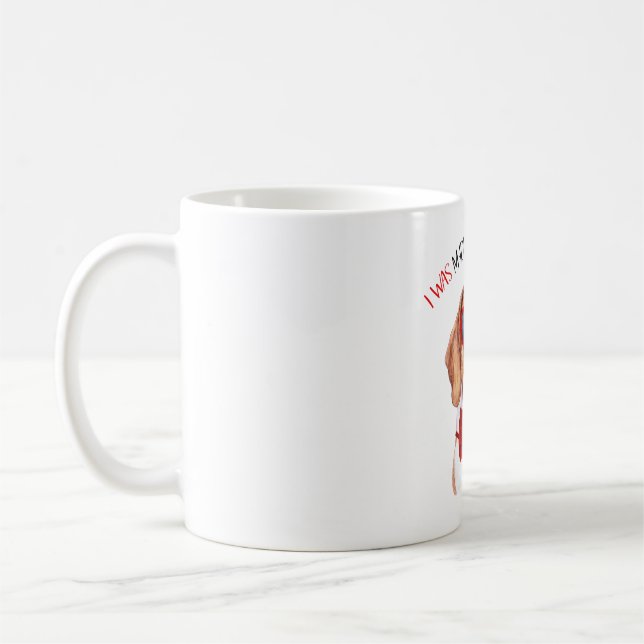 Caneca De Café Cachorro Beagle feito por te amar (Esquerda)