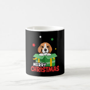 Caneca De Café Cachorro Beagle Papai Noel Amantes Natal Xmas