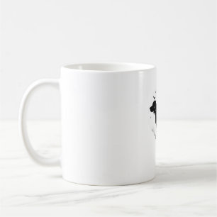 Caneca De Café Cachorro Beagle � Silhueta da Lua de Halloween Cam