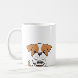 Caneca De Café Cachorro-Bebendo Cachorro