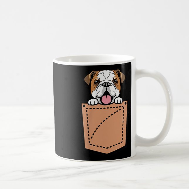 Caneca De Café Cachorro-Bolsa Inglês (Direita)
