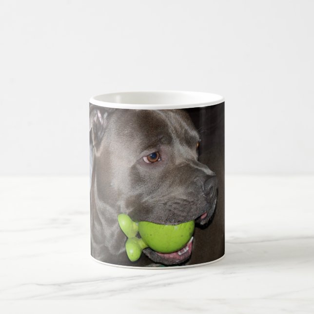 Caneca De Café Cachorro bonito com cãibra verde (Centro)