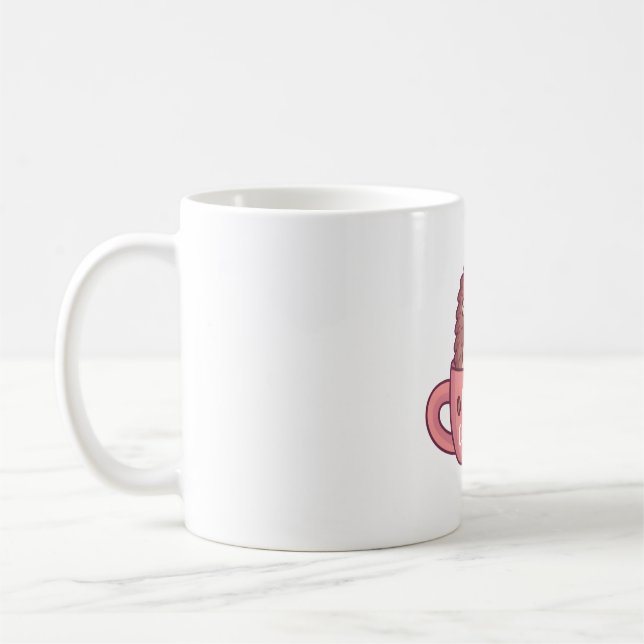 Caneca De Café Cachorro Bonito Na Caneca, Café Cachorro Engraçado (Esquerda)