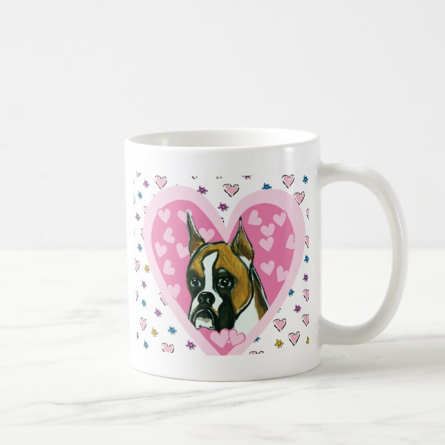 Caneca De Café Cachorro Boxer (Direita)