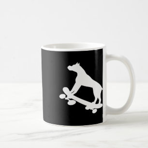 Caneca De Café Cachorro Boxer Patinador de Skate Engraçado Patina