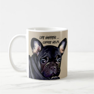 Caneca de Café Cachorro Bulldog Francês Engraçado 