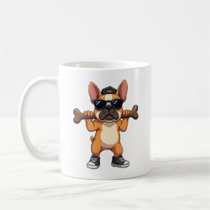 Caneca De Café Cachorro Bulldogue Francês Legal Vintage Carregand