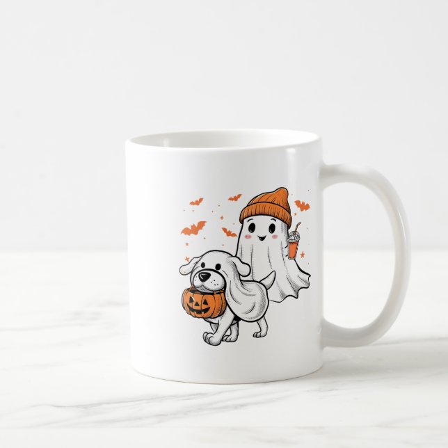 Caneca De Café Cachorro Cachorro-Arco Cachorro-Fantasma Cachorro- (Direita)