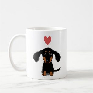 Caneca De Café Cachorro Cachorro Cachorrinho com Coração Namorado