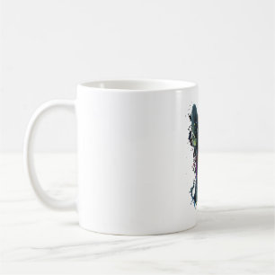 Caneca De Café Cachorro Cachorro de Pintura do Abstrato Chihuahua