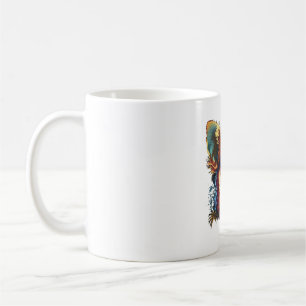 Caneca De Café Cachorro Cachorro de Pintura do Abstrato Chihuahua