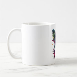 Caneca De Café Cachorro Cachorro de Pintura do Abstrato Chihuahua