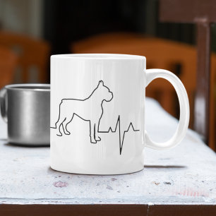 Caneca De Café Cachorro Cachorro de Pulsação de Pulsação de Dia d