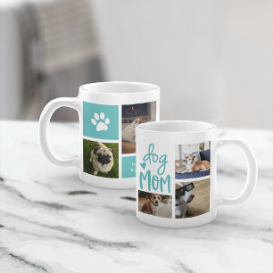 Caneca De Café Cachorro Cachorro Mãe Pet Foto Colagem Café