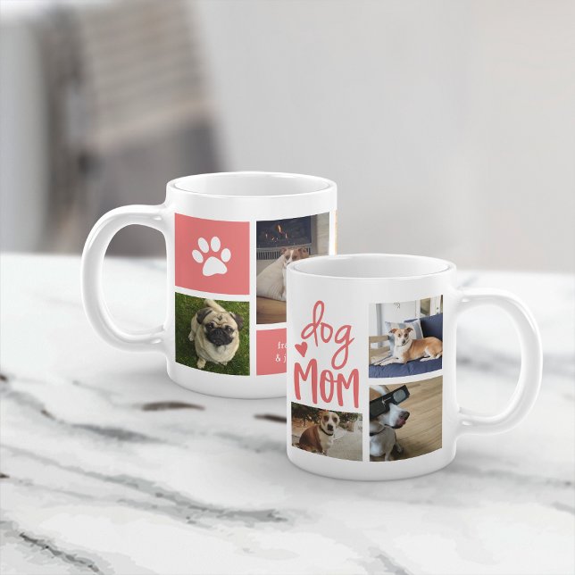 Caneca De Café Cachorro Cachorro Mãe Pet Foto Colagem Café (Criador carregado)