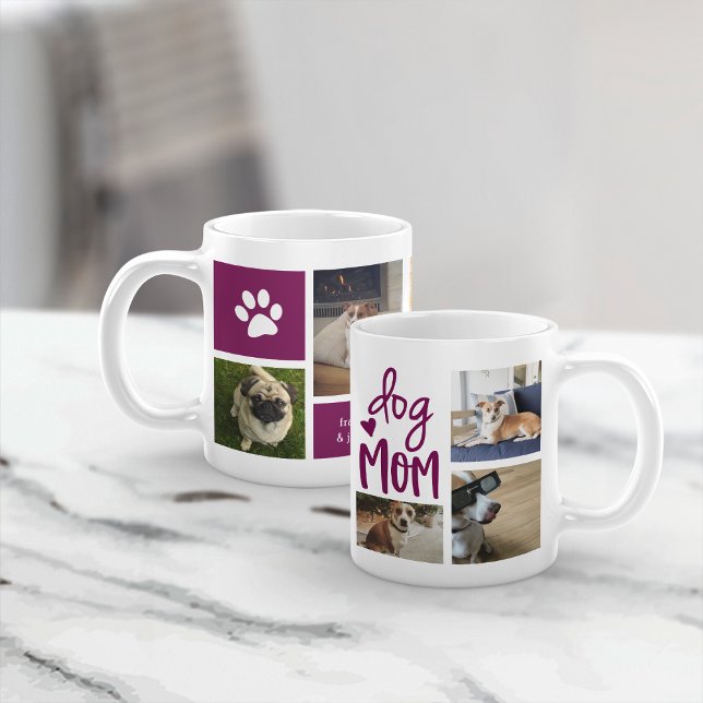 Caneca De Café Cachorro Cachorro Mãe Pet Foto Colagem Café (Criador carregado)