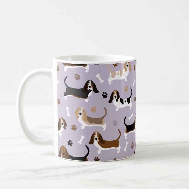 Caneca De Café Cachorro-Cães-Cães-Cães-Cães-Cães-Cães-Cesto (Esquerda)