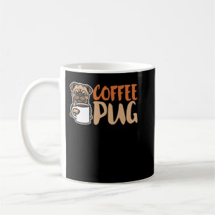 Caneca De Café Cachorro Café Cachorro É Amor, Eu Amo Meu Pug Baby