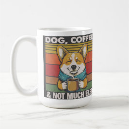 Caneca De Café Cachorro, café, e não muito mais cães e café