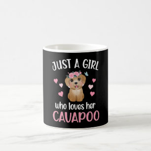 Caneca De Café Cachorro Cavapoo Garota Cavoodle Cachoodle Caçapo