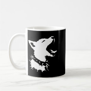 Caneca De Café Cachorro Caveira Punk Y2k Fofo Cachorrinho Sinistr