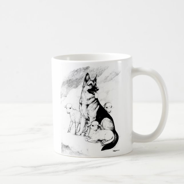 Caneca De Café Cachorro Céu (Direita)