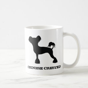 Caneca De Café Cachorro Chinês Silhuettes Cresties Personalizado
