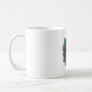 Caneca De Café Cachorro Cortado em Flores Cachorro Cachorro Cacho