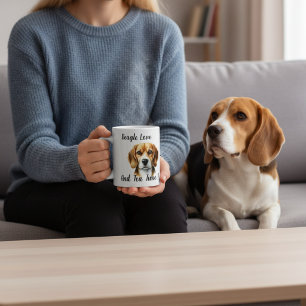 Caneca De Café Cachorro Cute Marrom