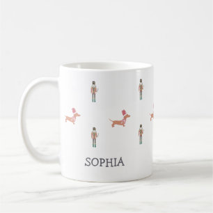 Caneca De Café Cachorro Dachshund Natal