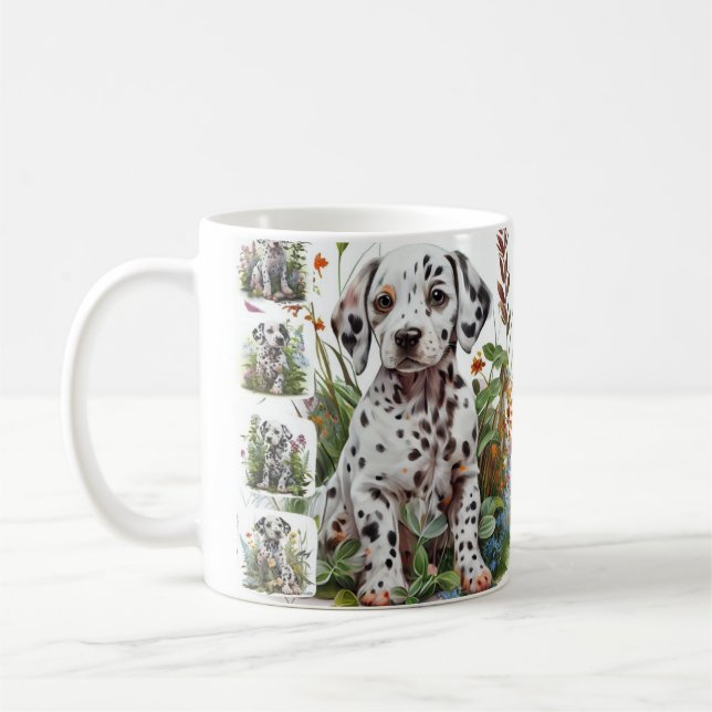 Caneca De Café Cachorro Dalmaciano, café Dalmaciano engraçado (Esquerda)
