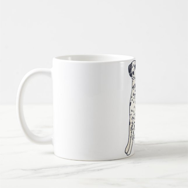 Caneca De Café Cachorro Dalmático (Esquerda)