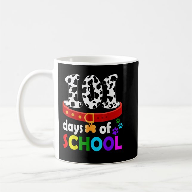 Caneca De Café Cachorro Dalmation 101 Dias De Professores De Cami (Esquerda)