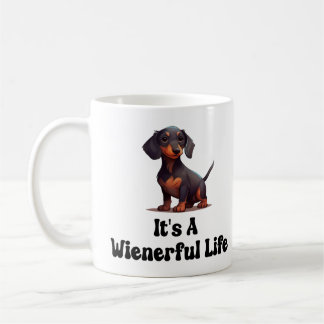 Caneca De Café Cachorro das mulheres mais velhas - É uma vida amp