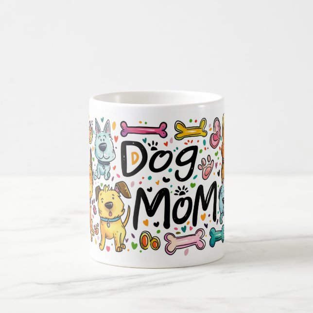 Caneca De Café Cachorro de 11 oz Mamãe Dom Idea para Pelas Mães (Centro)
