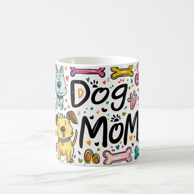 Caneca De Café Cachorro de 11 oz Mamãe Dom Idea para Pelas Mães (Centro)