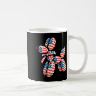 Caneca De Café Cachorro de Balão Torção de Balão 4 de Julho Ameri