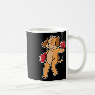 Caneca De Café Cachorro de Beagle Faz Boxing