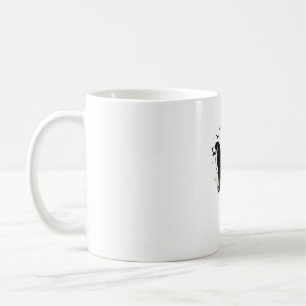 Caneca De Café Cachorro de Bernese - Lua de Halloween Silhouette 