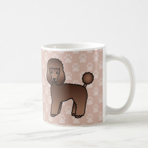 Caneca De Café Cachorro De Brinquedo Castanho-Gato Em Cinzas