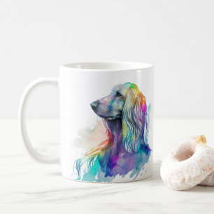 Caneca De Café Cachorro de Cachorro Afegão Colorido Pet Coffee Mu