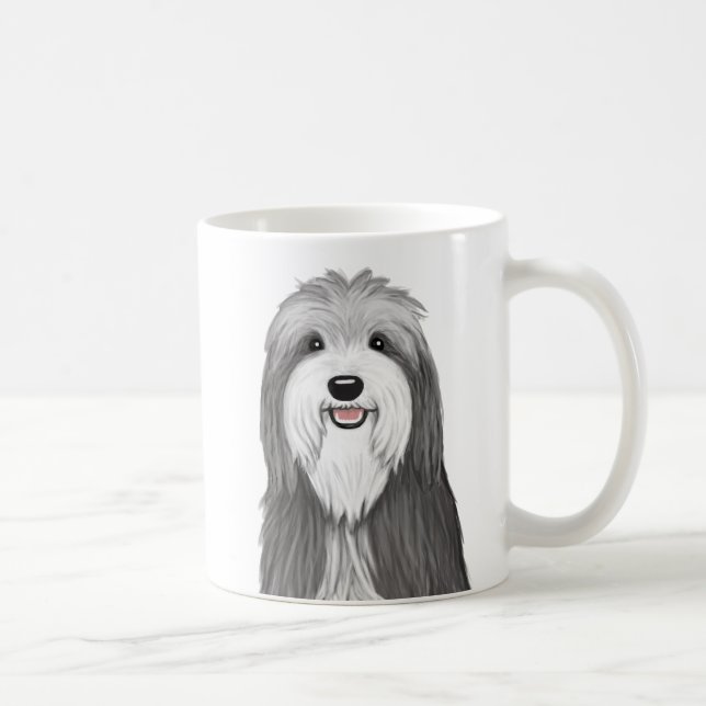 Caneca De Café Cachorro de Cartoon Collie Cute (Direita)
