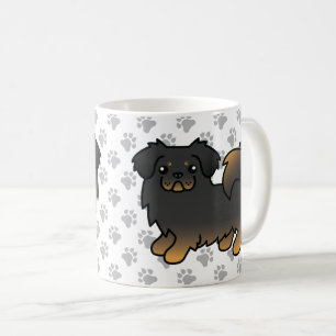 Caneca De Café Cachorro de Cartoon Negro E Tibetano