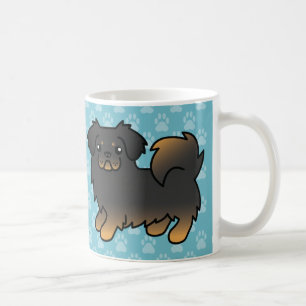 Caneca De Café Cachorro de Cartoon Negro E Tibetano
